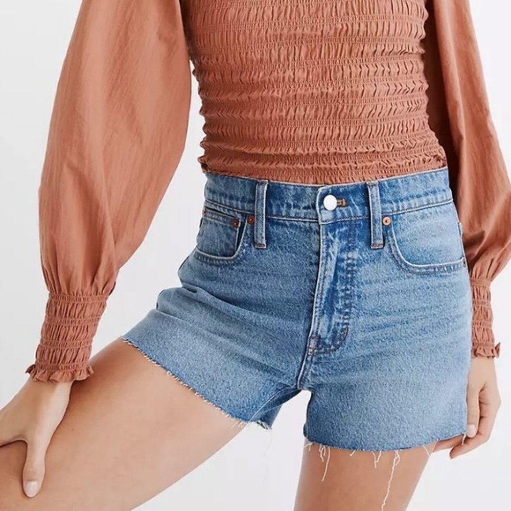 NEW Madewell The Perfect Jean Short Burnett Wash ND180 Tencel Lyocell Edition 32